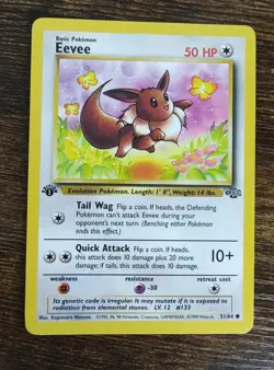 Pokemon Jungle 1st Edition Eevee 51/64 Non Holo - Image 1