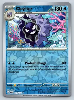 Cloyster - Reverse Holo - Scarlet Violet 151 MEW 091/165 Pokemon TCG Card NM - Image 1