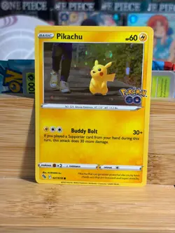 PIKACHU 027/078 Pokemon GO Cosmos Holo Pokemon TCG NM - Image 1