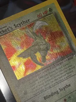Pokemon TCG Rockets Scyther First Edition Holo 13/132 Gym Heroes 2000 LP Swirl - Image 5