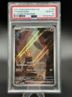 PSA 10 - Charmander - 168/165 - S&V 151 - Illustration Rare - Pokemon TCG - Image 1
