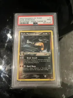 2004 POKEMON EX TEAM ROCKET RETURNS JESSIE THEME DECK #7 DARK MAROWAK PSA 9 - Image 1