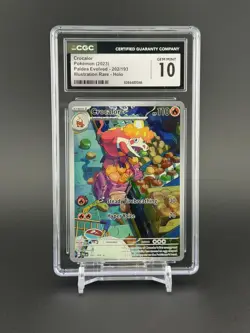 CGC Gem Mint 10 Crocalor 202/193 Pokemon Paldea Evolved Illustration Rare Holo - Image 1