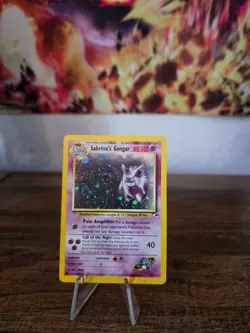 Excellent Pokemon TCG Sabrina's Gengar Gym Heroes 14/132 Holo Unlimited W Swirl - Image 1