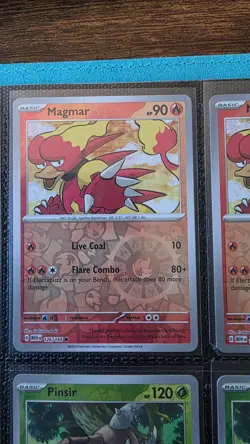 Pokemon TCG Scarlet & Violet 151 Reverse Holo Magmar 126/165 - Image 1