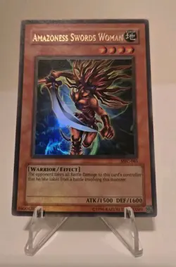 Yugioh 2003 Vintage Amazoness Swords Woman MFC-061 Magician's Force Ultra Rare - Image 2