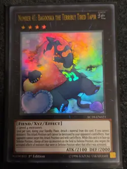 Number 41: Bagooska the Terribly Tired Tapir - AC18-EN021 - Ultra Rare - 1st Edi - Image 1