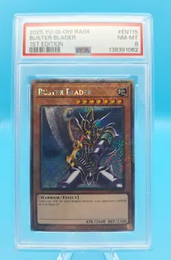 2025 Buster Blader 1st edition YuGiOh RA04-EN115 PSA 8 - Image 1