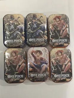 (6) One Piece Card Game Mini-Tin Vol.2 Set Lot BRAND NEW SEALED - Image 1