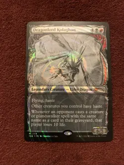 Dragonlord Kolaghan (Halo Foil) Secret Lair Drop Foil 1269 NM+ Unplayed MTG Card - Image 1