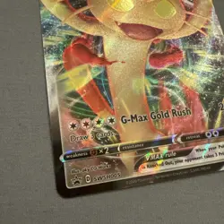 Pokemon Meowth VMAX SWSH005 Full Art Promo TCG Card Ultra Rare Holo - Image 2