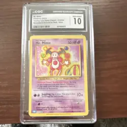 Pokemon CGC 10 Mr. Mime 013/034 Trading Card Game Classic Holo - Image 1