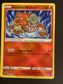 Radiant Heatran 27/189 Astral Radiance Pokemon Card Near Mint - Image 2