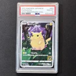 PSA 10 Pikachu 25th Anniversary Stamped 001/028 S8a Japan Pokemon Card 2021 GEM - Image 2