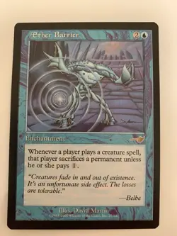 MTG NM Aether Barrier Nemesis Free Shipping In The US With Tracking - Image 1
