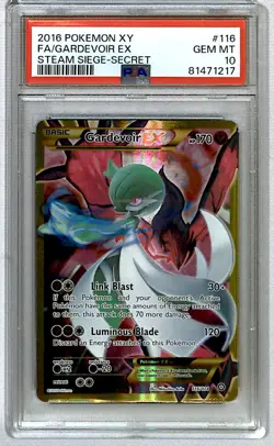 Gardevoir EX 2016 Steam Siege Secret Rare #116 PSA 10 - Image 1