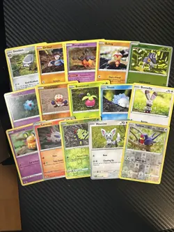 10 Unique Yuka Morii Clay Figure Artwork Pokemon Card Lot, No Duplicates - Image 1