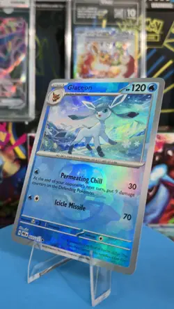 Pokemon TCG Glaceon 025/131 Prismatic Evolutions Master Ball Reverse Holo Card - Image 1