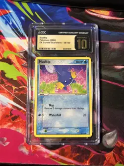 Pokemon TCG Mudkip EX Crystal Guardians 58/100 CGC Pristine 10 - Image 1