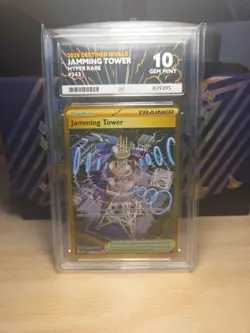 Jaming Tower 243/182 ACE 10 Hyper Rare Destined Rivals Pokemon TCG - Image 1