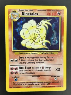 Pokemon TCG - Ninetales MP Holo Rare 12/102 | Base Set - Image 1