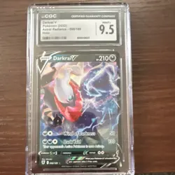 Pokemon CGC 9.5 Darkrai V Swsh10 Astral Radiance 098/189 Ultra Rare Holo 2022 - Image 1