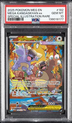 2025 POKEMON MEG EN-MEGA EVOLUTION #182 MEGA KANGASKHAN EX PSA 10 - Image 1