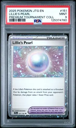 2025 POKEMON JTG EN-JOURNEY TOGETHER #151 LILLIE'S PEARL PSA 9 - Image 1