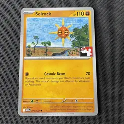 Solrock 075/132 Non-Holo Play! Pokemon Prize Pack Series 8 Stamped (NM) - Image 1