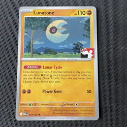 Lunatone 074/132 Non-Holo Play! Pokemon Prize Pack Series 8 Stamped (NM) - Image 1
