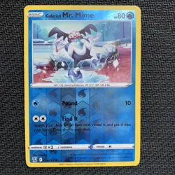 Galarian Mr. Mime Reverse Holo 034/163 Pokemon TCG: Battle Styles Near Mint - Image 1