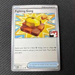 Fighting Gong 116/132 Non-Holo Play! Pokemon Prize Pack Series 8 Stamped (NM) - Image 1