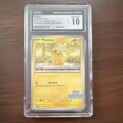 Pokemon CGC 10 Pikachu Illustration Contest 2024 Promo Scarlet & Violet #214 - Image 1