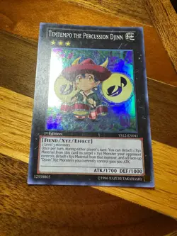 Temtempo the Percussion Djinn YS12-EN041 1st Edition Super Rare PL + BONUS - Image 1