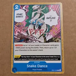 One Piece Snake Dance (OP07-055/201) OP07 500 Years in the Future NM TCG CCG - Image 1