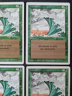 MtG | 4 x Tsunami | Revised Edition | Magic The Gathering | Playset - Image 3