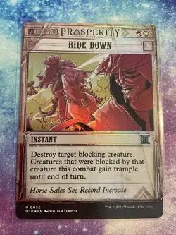 MTG Magic the Gathering Ride Down (52/87) Breaking News NM FOIL - Image 1