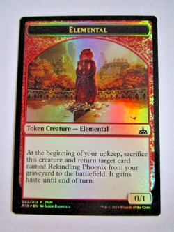 MTG City's blessing Elemental Token Rivals Of Ixilan Light Play!! - Image 2