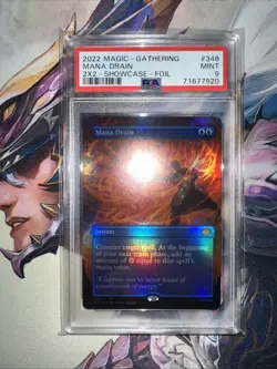 PSA 9 Mana Drain 2022 MTG Double Masters 2x2 Showcase Foil - Image 4