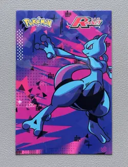 Pokemon Mewtwo #3 Cracked Ice Holo Team Rocket Card Database Peru - Image 1