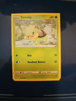 Pokemon Error Card Turtwig Brilliant Stars 006 Miscut/Square Cut - Image 1