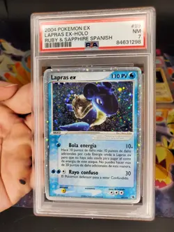 Pokemon TCG Lapras EX Ruby and Sapphire Spanish Holo Ultra Rare Psa Cgc Lot - Image 3