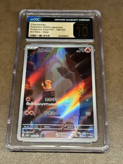 CGC 10 PRISTINE - Charmander 168/165 - SV2a 151 - Japanese Pokemon TCG - Image 1