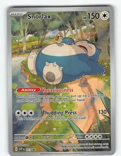 SNORLAX 051 PROMO SCARLET & VIOLET POKEMON LP - Image 2