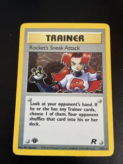 ROCKET’S SNEAK ATTACK HOLO - POKEMON 16/82 TEAM ROCKET ED 1 NEAR MINT ENG VER - Image 1