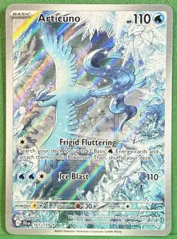 FULL ART HOLO- Articuno # 161/159 JTG Journey Together Pokemon TCG Near Mint IR - Image 1