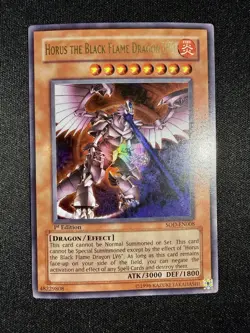Yu-Gi-Oh! "Horus the Black Flame Dragon LV8" SOD-EN008 | 1st Edition Ultra | VLP - Image 1