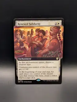 MTG - Renewed Solidarity - EXTENDED ART - Enchantment - DRC #23 - Rare - Image 1