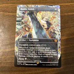 MTG Buster Sword (Borderless) Normal NM FINAL FANTASY Magic 351 - Image 1