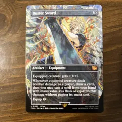MTG Buster Sword (Borderless) Normal NM FINAL FANTASY Magic 351 - Image 3